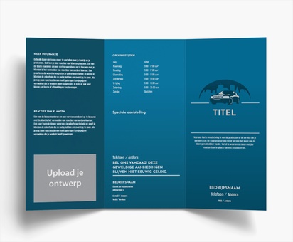Voorvertoning ontwerp voor Ontwerpgalerij: Autoservices Folders, Drieluik DL (99 x 210 mm)