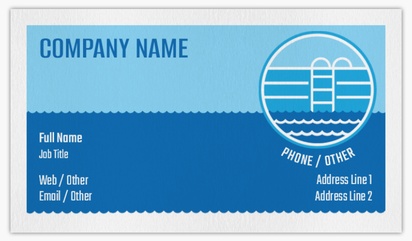 Design Preview for Design Gallery: Pool & Spa Care Non-Tearable Visiting Cards