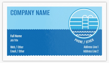 Design Preview for Design Gallery: Pool & Spa Care Glossy Visiting Cards, Standard (89 x 51 mm)