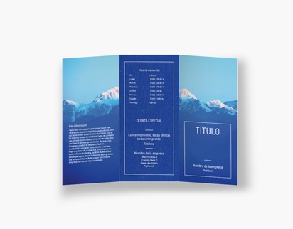Vista previa del diseño de Galería de diseños de folletos plegados para excursiones y visitas turísticas, Tríptico DL (99 x 210 mm)