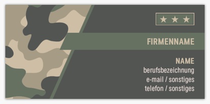 Designvorschau für Designgalerie: Strukturpapier-Visitenkarten Militär & Strafverfolgung