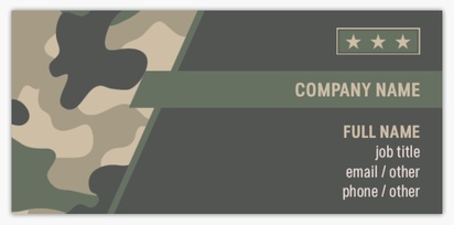 Design Preview for Design Gallery: Military Textured Uncoated Business Cards