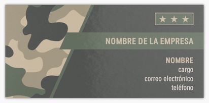 Vista previa del diseño de Galería de diseños de tarjetas de visita con acabado brillante para ejército y militares