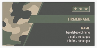 Designvorschau für Designgalerie: Visitenkarten Standardformat Militär & Strafverfolgung, Schmal (85 x 40 mm)