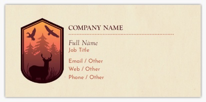 Design Preview for Design Gallery: Hunting & Fishing Standard Business Cards, Small (85 x 40 mm)