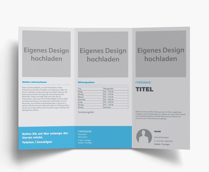 Designvorschau für Flyer-Vorlagen und Designs, Wickelfalz DL (99 x 210 mm)
