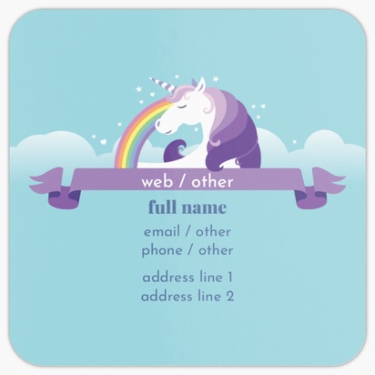 Design Preview for Design Gallery: Illustration Rounded Corner Business Cards, Square (2.5" x 2.5")
