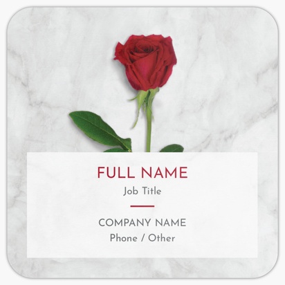 Design Preview for Introduction & Dating Agencies Rounded Corner Business Cards Templates, Square (2.5" x 2.5")