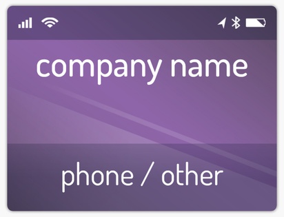 A technology phone purple design