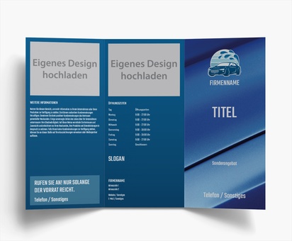 Designvorschau für Designgalerie: Falzflyer, Wickelfalz DL (99 x 210 mm)