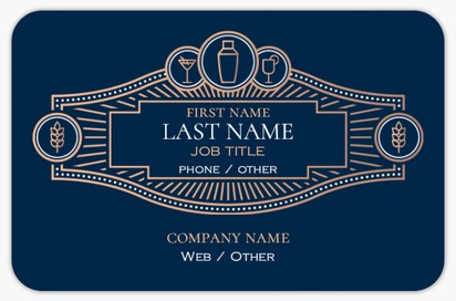 Design Preview for Design Gallery: Beer, Wine & Spirits Rounded Corner Business Cards, Rounded Standard (85 x 55 mm)