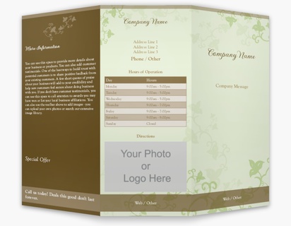 Design Preview for Landscaping & Gardening Custom Brochures Templates, 8.5" x 11" Tri-fold