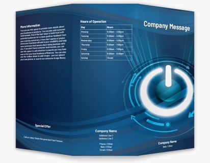A aan / uit-knop information technology blue design for Modern & Simple