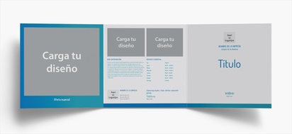 Vista previa del diseño de Galería de diseños de folletos plegados para finanzas y seguros, Tríptico Cuadrado (210 x 210 mm)