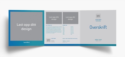 Forhåndsvisning av design for Designgalleri: Finans og forsikring Brosjyrer, 3-fløyet Kvadratisk 210 x 210 mm