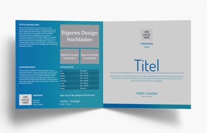 Designvorschau für Designgalerie: Falzflyer Buchhaltung & Steuer, Einbruchfalz Quadratisch (210 x 210 mm)