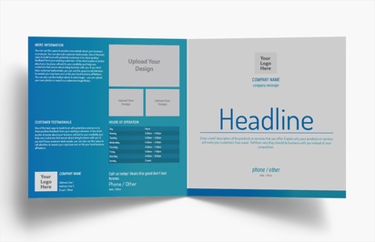 Design Preview for Design Gallery: Financial Planning Folded Leaflets, Bi-fold Square (210 x 210 mm)