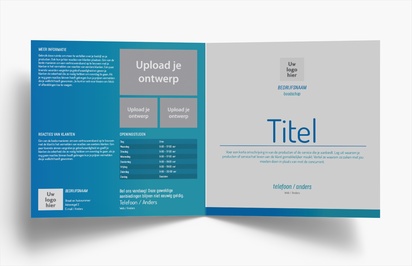 Voorvertoning ontwerp voor Ontwerpgalerij: Accountants en belastingadvies Folders, Tweeluik Vierkant (210 x 210 mm)