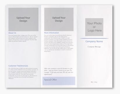 Design Preview for Design Gallery: Business Services Custom Brochures, 8.5" x 11" Z-fold