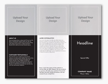 Design Preview for Design Gallery: Conservative Custom Brochures, 8.5" x 11" Z-fold