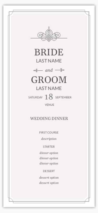 Design Preview for Design Gallery: Traditional & Classic Dinner Menus