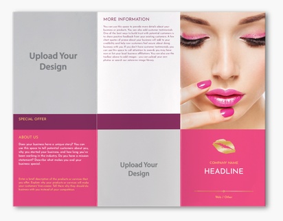 Design Preview for Design Gallery: Cosmetics & Perfume Custom Brochures, 8.5" x 11" Z-fold