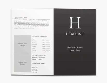 A conservative foil gray white design with 2 uploads