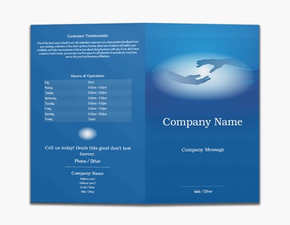 Design Preview for Design Gallery: Therapy Custom Brochures, 8.5" x 11" Bi-fold
