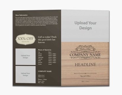 Design Preview for Design Gallery: Retro & Vintage Custom Brochures, 8.5" x 11" Bi-fold