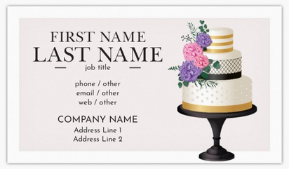 Design Preview for Design Gallery: Event Planning & Entertainment Matte Visiting Cards, Standard (89 x 51 mm)