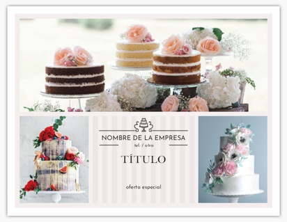 Un pastelería para tartas de bodas pastelería diseño gris para Floral
