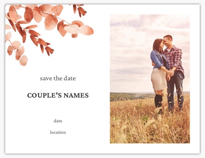 Design Preview for Floral Save the Date Magnets Templates