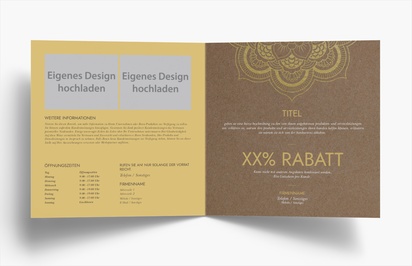 Designvorschau für Designgalerie: Falzflyer, Einbruchfalz Quadratisch (210 x 210 mm)