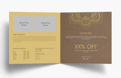 Design Preview for Design Gallery: Health & Wellness Folded Leaflets, Bi-fold Square (210 x 210 mm)