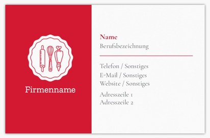 Designvorschau für Designgalerie: Standard-Visitenkarten Bäckereien, Standard (85 x 55 mm)