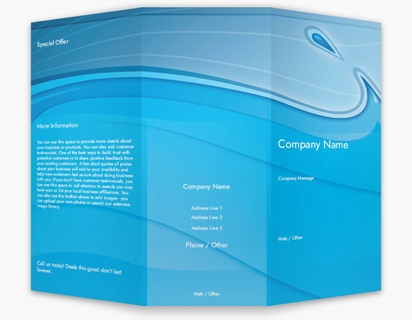 Design Preview for Design Gallery: Pool & Spa Care Custom Brochures, 8.5" x 11" Tri-fold