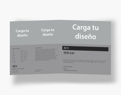 Vista previa del diseño de Galería de diseños de folletos plegados para servicios empresariales, Díptico Cuadrado (210 x 210 mm)