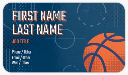 A foil basketball coach blue orange design