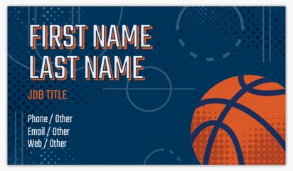 A foil basketball coach blue orange design