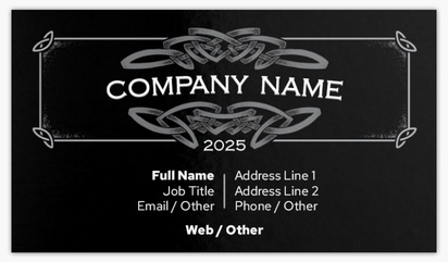 Design Preview for Masonry & Bricklaying Glossy Business Cards Templates, Standard (3.5" x 2")