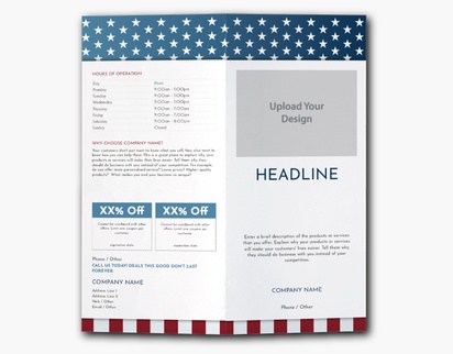 Design Preview for Design Gallery: Patriotic & Military Custom Brochures, 9" x 8" Bi-fold