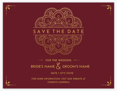 A indian invitación de la boda brown design for Season