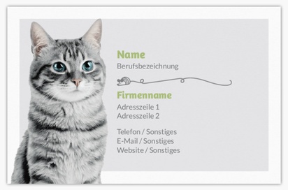 Designvorschau für Designgalerie: Visitenkarten aus mattem Recyclingpapier Tiere & Tierbetreuung, Standard (85 x 55 mm)