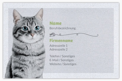 Designvorschau für Designgalerie: Perlglanz-Visitenkarten Tiere & Tierbetreuung
