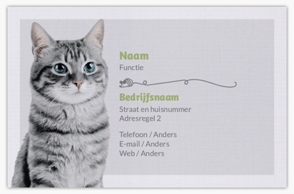 Voorvertoning ontwerp voor Ontwerpgalerij: Alles voor je huisdier Linnen visitekaartjes