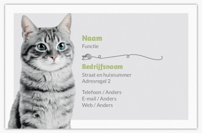 Voorvertoning ontwerp voor Ontwerpgalerij: Dieren en dierenverzorging Matte visitekaartjes
