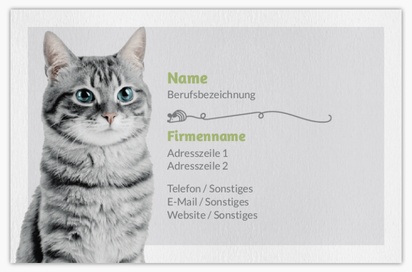 Designvorschau für Designgalerie: Naturpapier-Visitenkarten Tiere