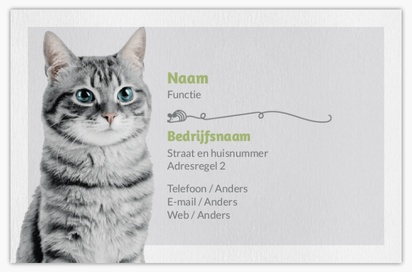 Voorvertoning ontwerp voor Ontwerpgalerij: Dieren en dierenverzorging Visitekaartjes van natuurpapier