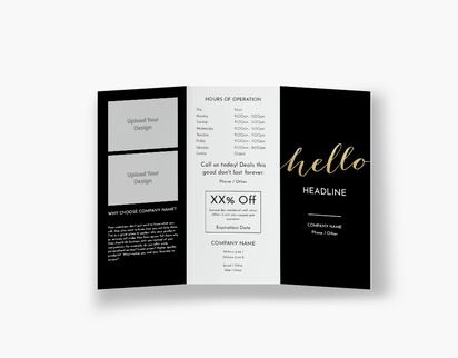 Design Preview for Design Gallery: Modern & Simple Flyers & Leaflets, Tri-fold DL (99 x 210 mm)