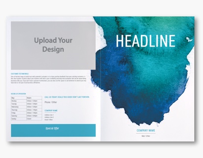 Design Preview for Design Gallery: Bold & Colorful Custom Brochures, 11" x 17" Bi-fold